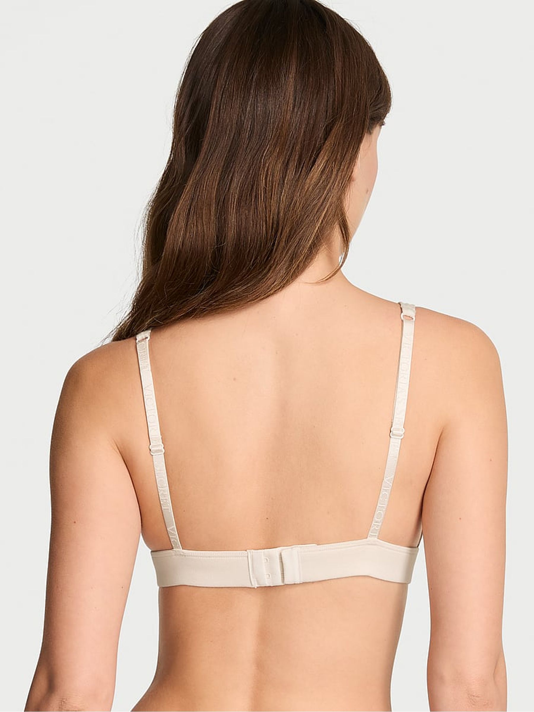Nude Heather Cotton Logo Bralette