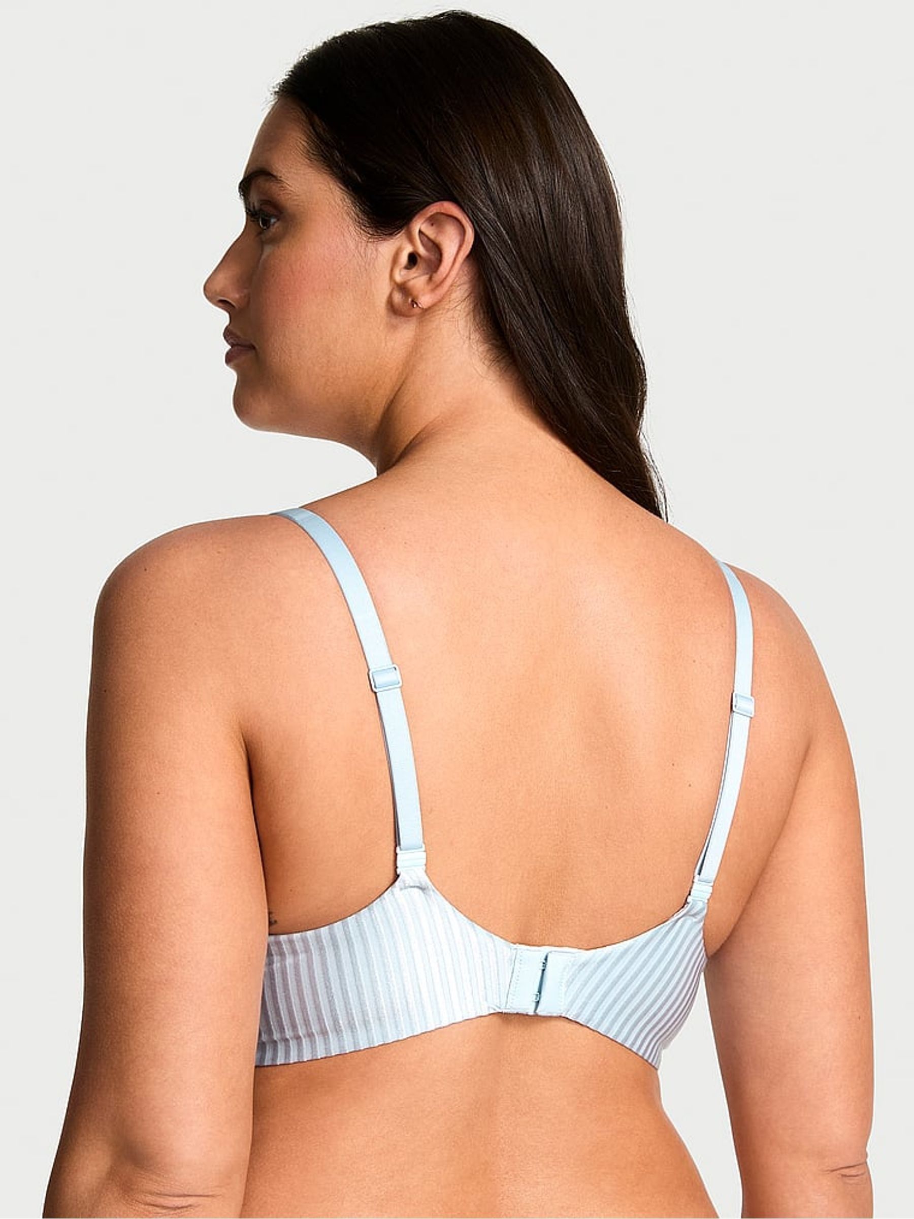 Blue Stripe Demi Bra