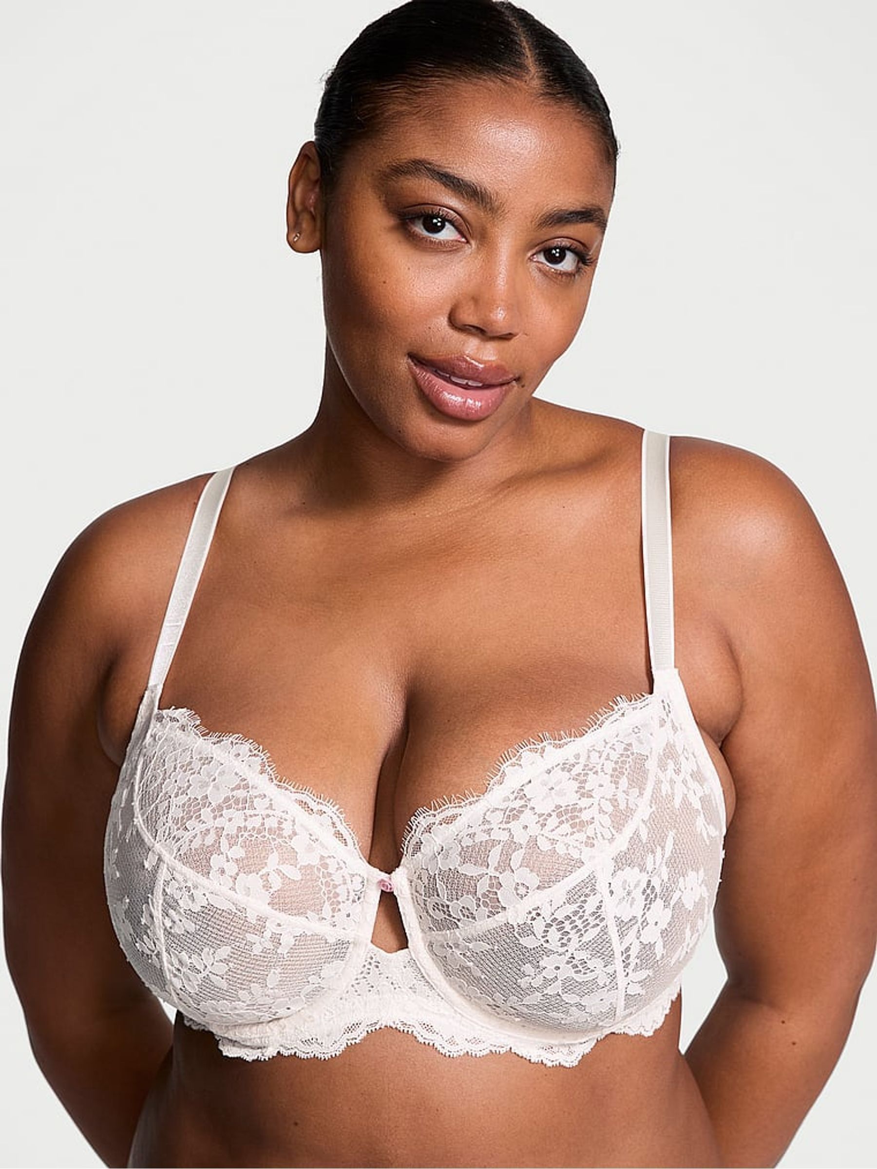 Coconut White Full Cup Support Lace Bra