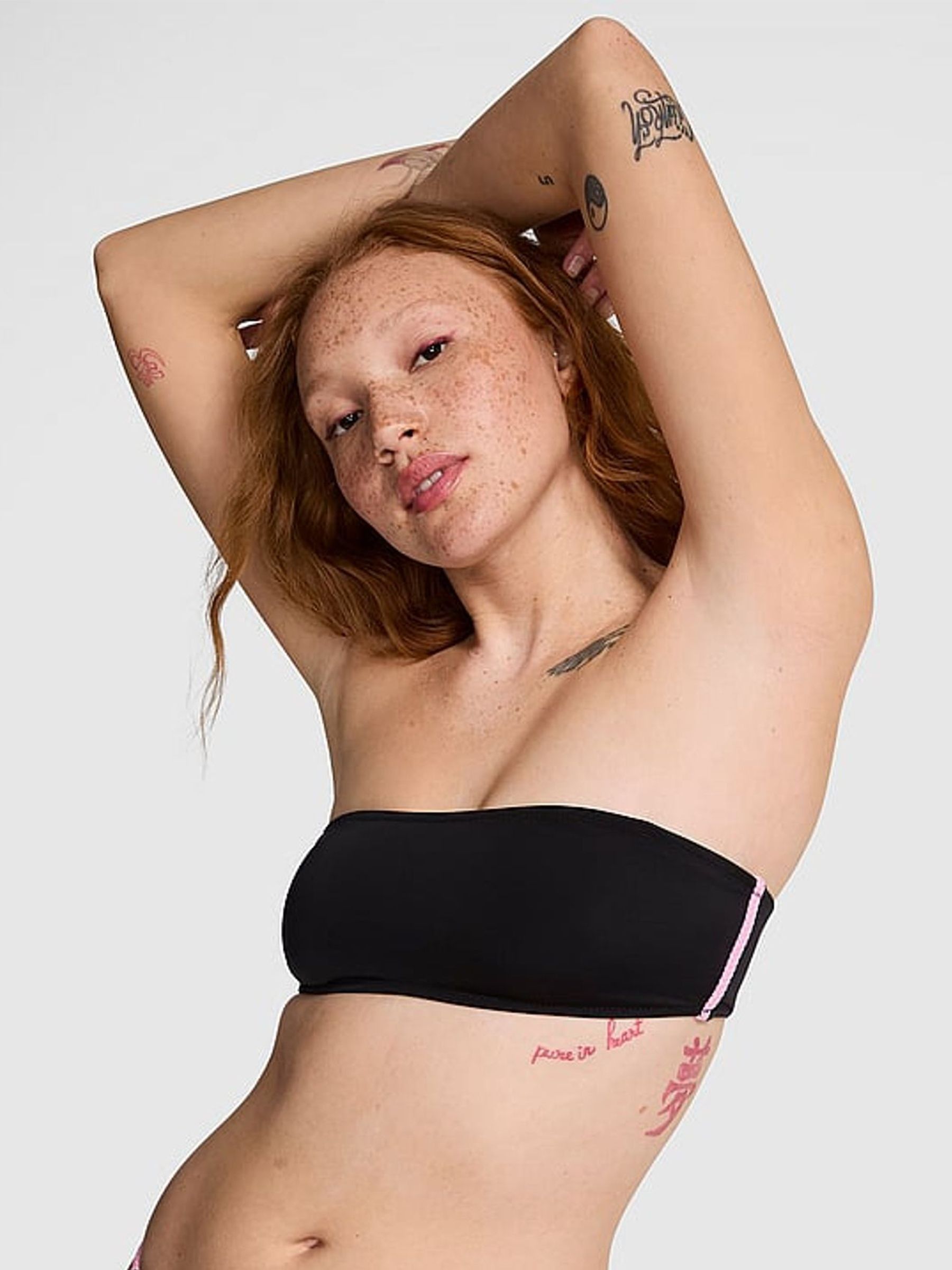 Black Bandeau Bikini Top