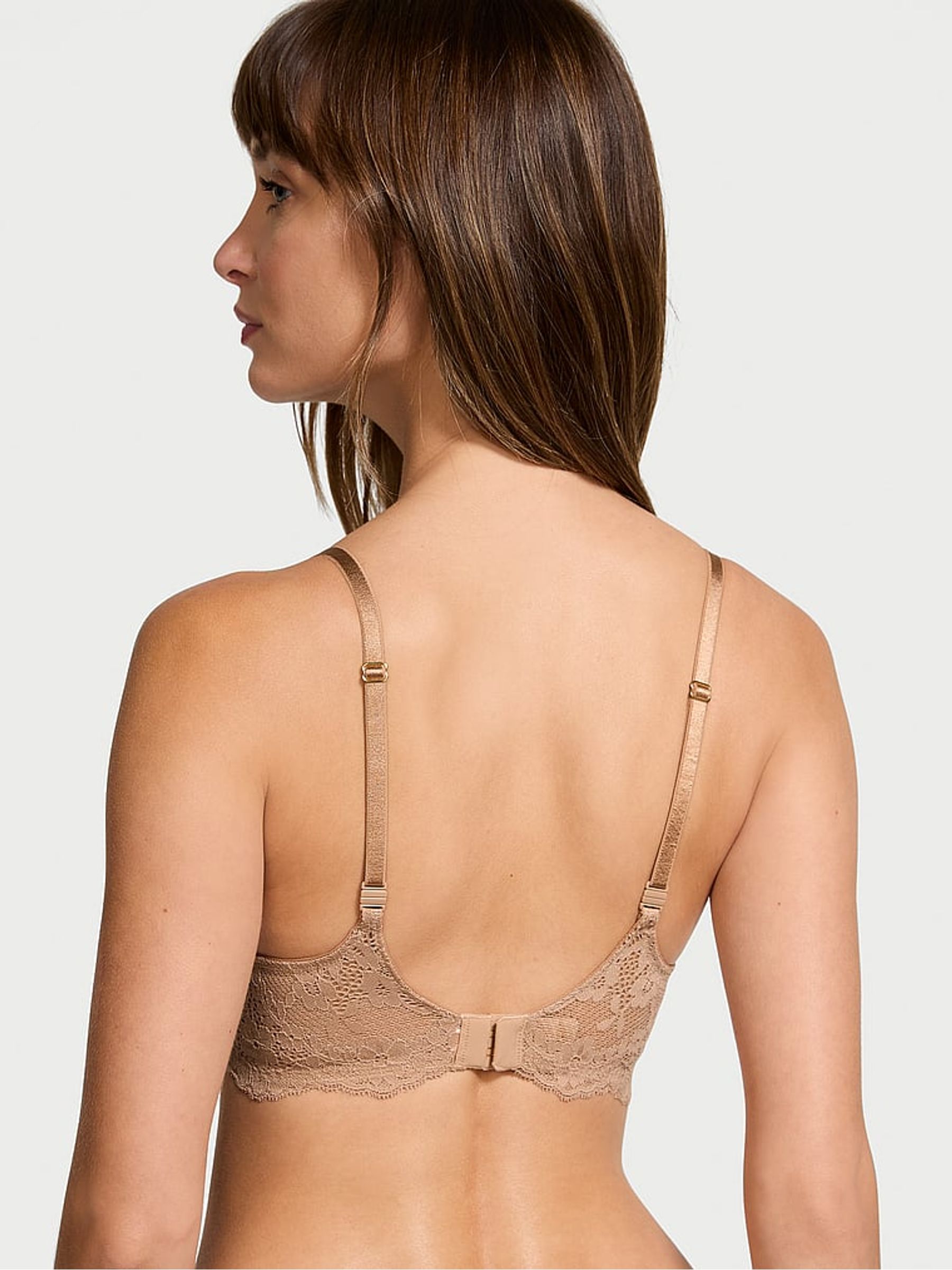 Praline Nude Lightly Lined Demi Lace Bra