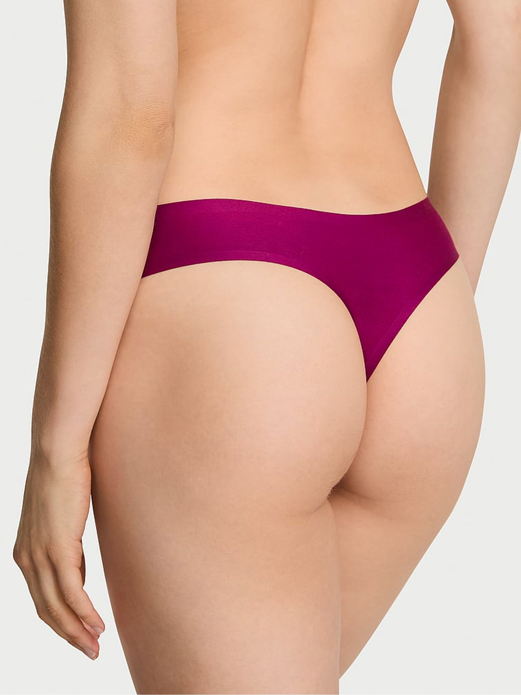 Fresh Jam Purple Thong Mid-Rise Knickers