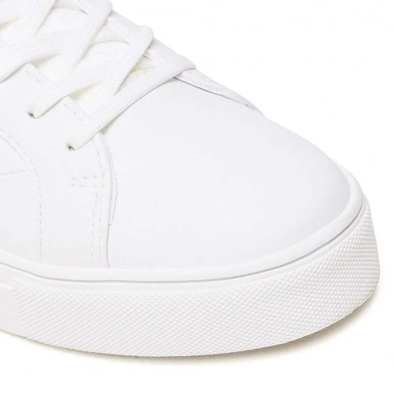 Low Top White Leather Sneakers