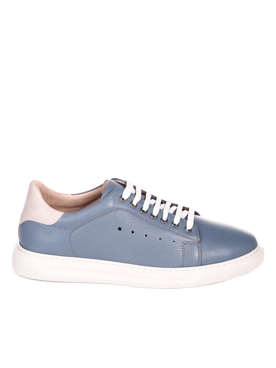 Low Light Blue Leather Sneaker