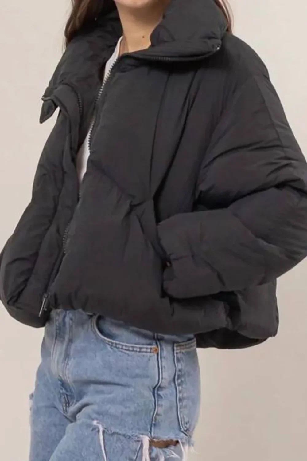 Oversized Bundle Up Quilted Puffer Winter Warm Trendy Jacket