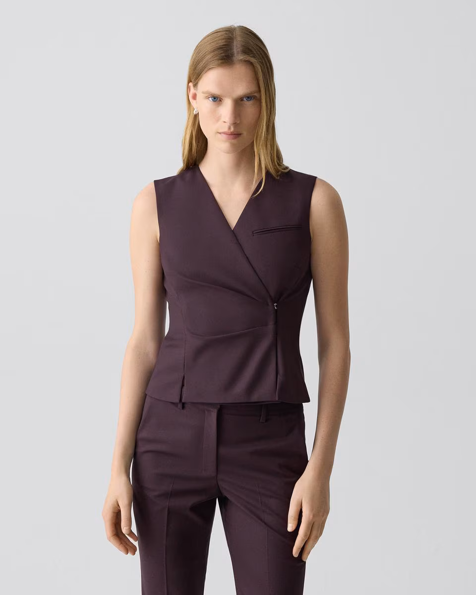 Wrap Vest in Good Wool