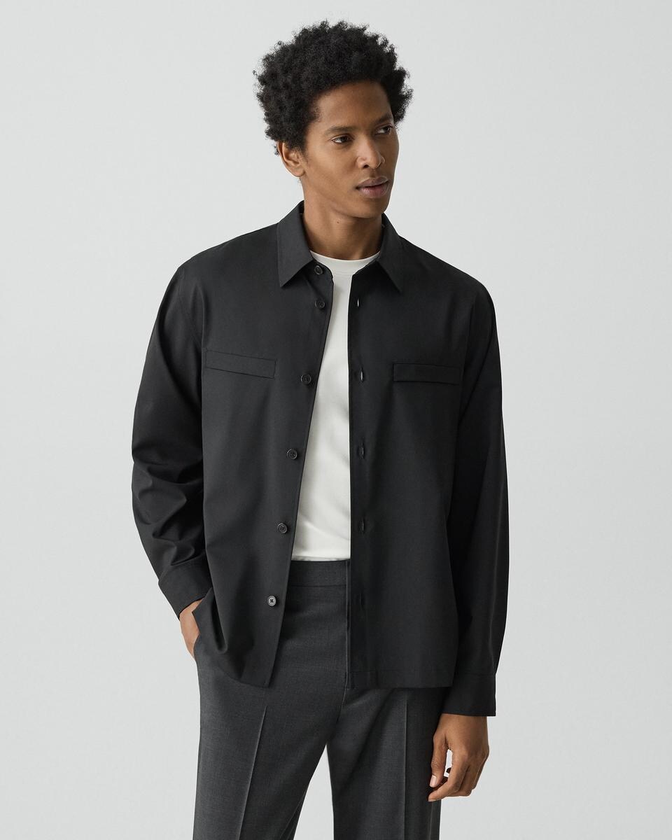 Utility Overshirt in Motion Wool