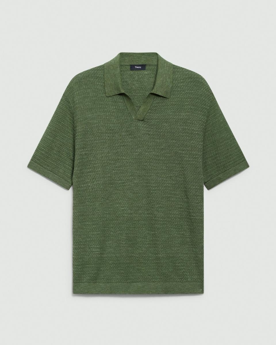 Brenan Polo Shirt in Pacific Linen