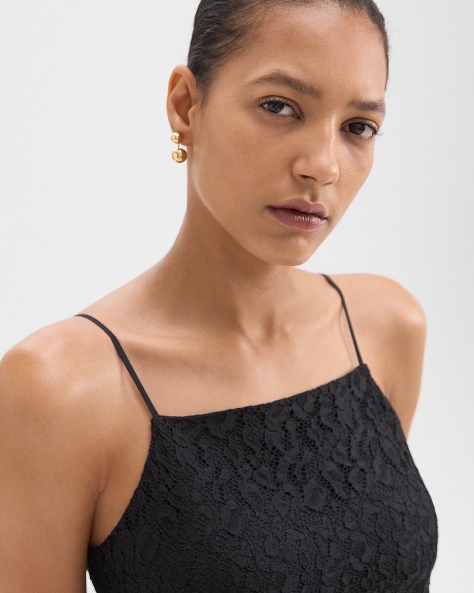 Slip Dress in Leopard Lace