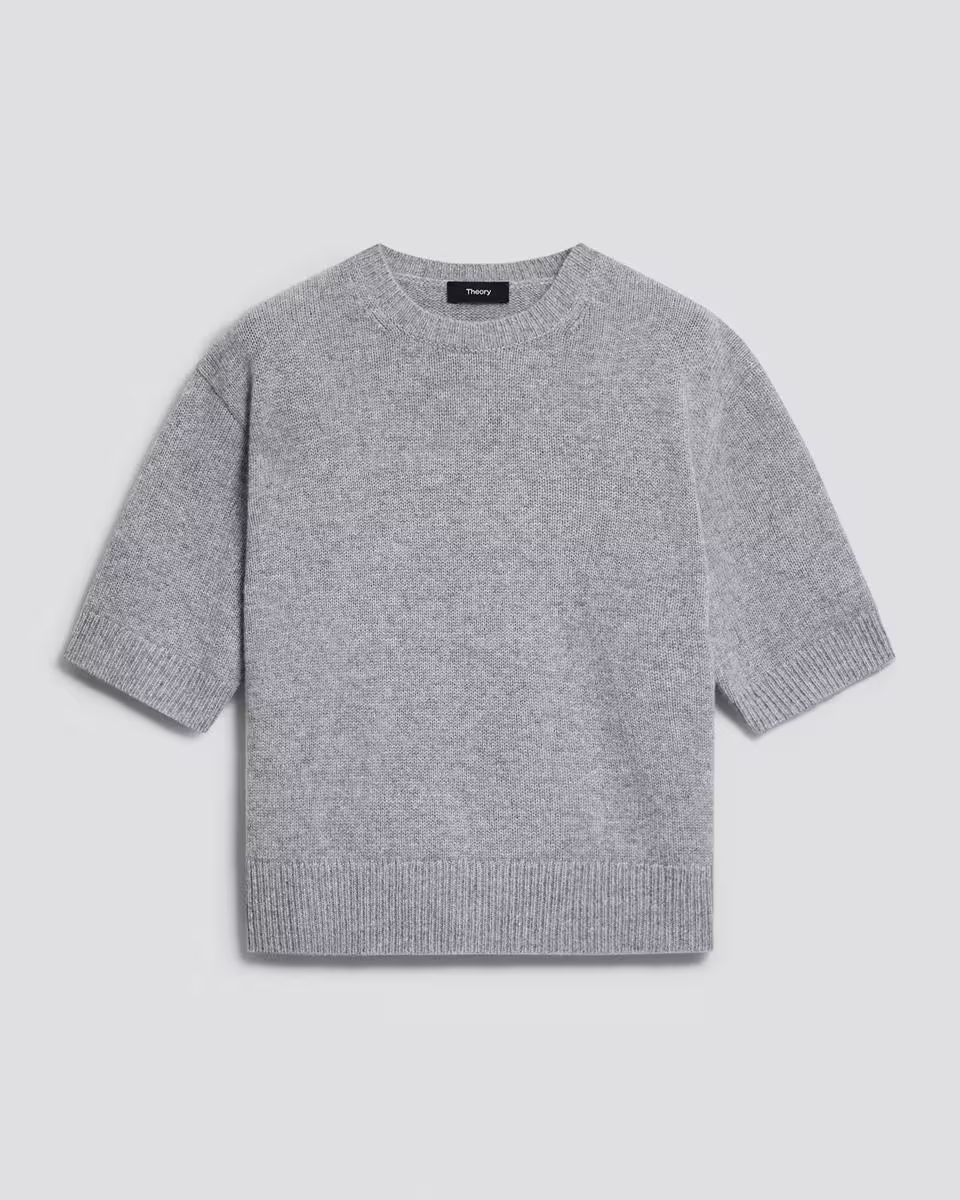 Cropped Tee in Cashmere