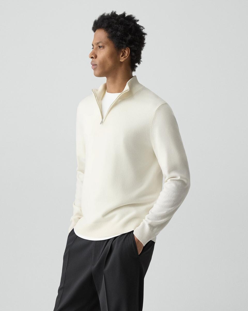 Hilles Quarter-Zip Sweater in Cashmere
