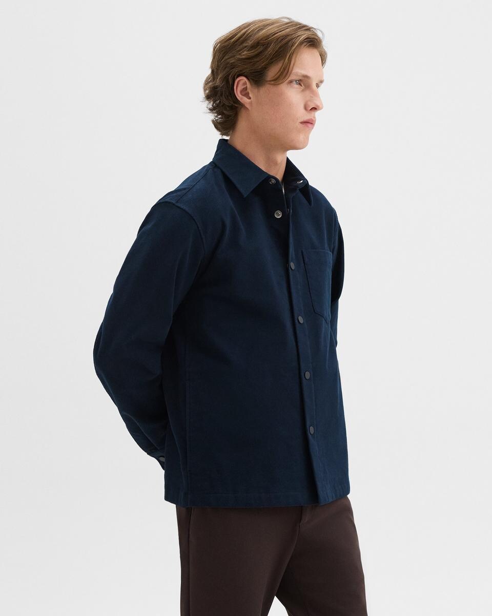 Shirt Jacket in Moleskin Twill