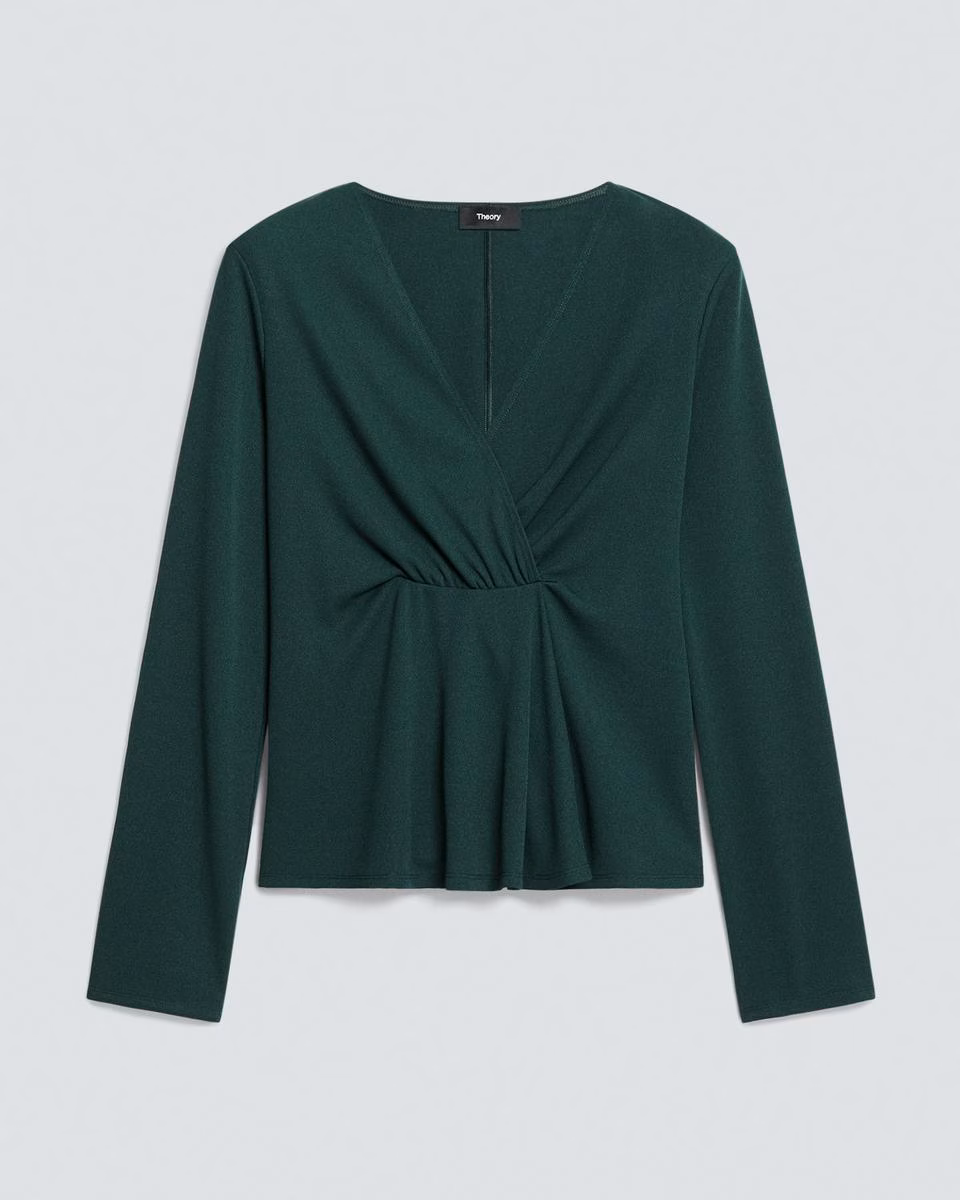 Gathered Top in Crepe Jersey