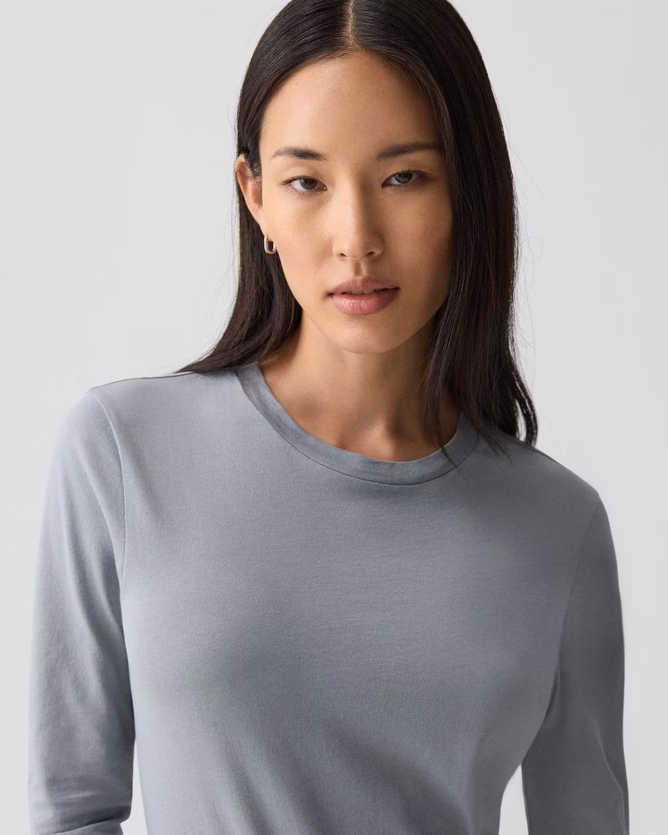Tiny Long-Sleeve Tee in Organic Cotton