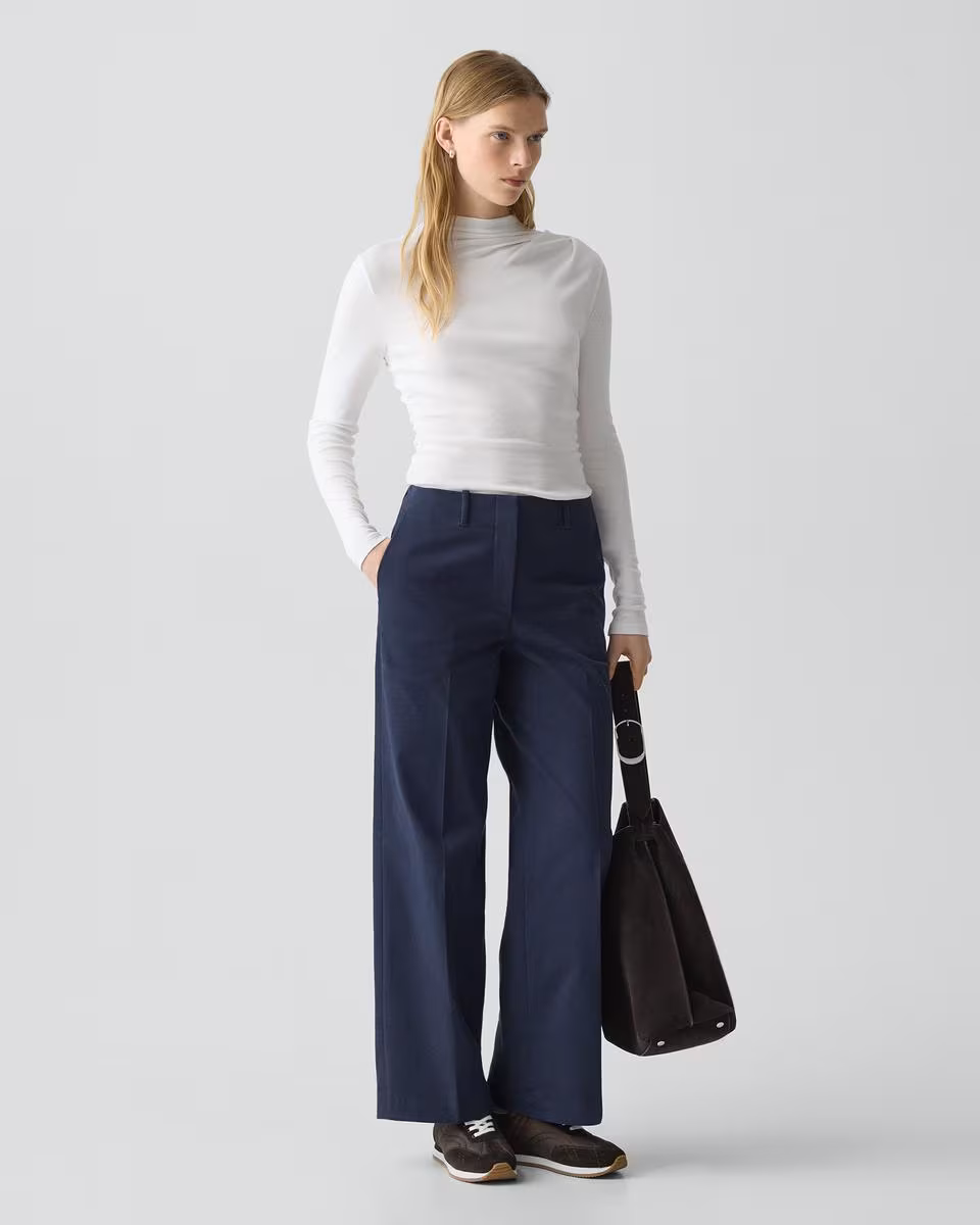 Mock Neck Top in Soft Rib