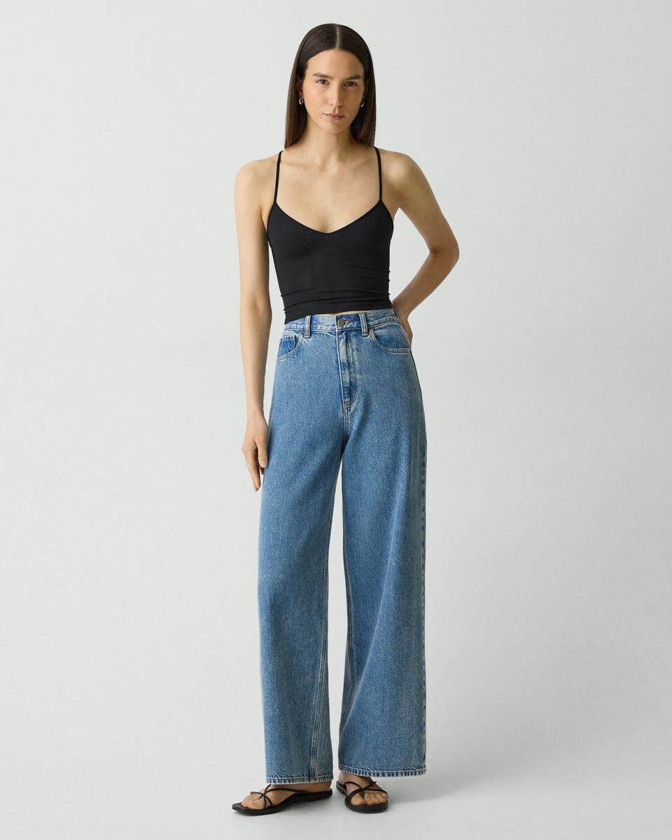 Strappy Tank Top in Stretch Nylon