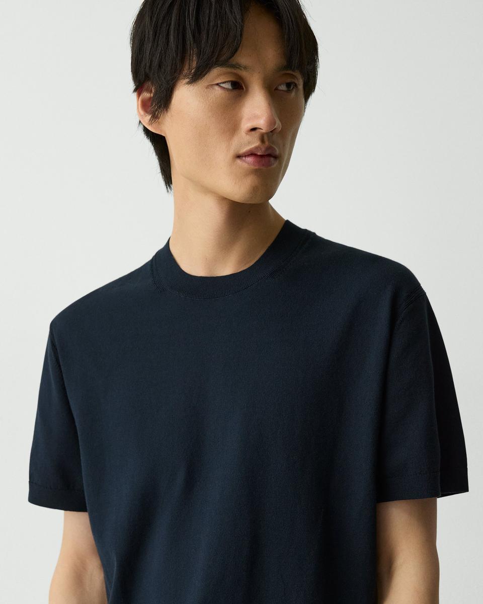 Relaxed Crewneck Tee in Cotton Light Twist