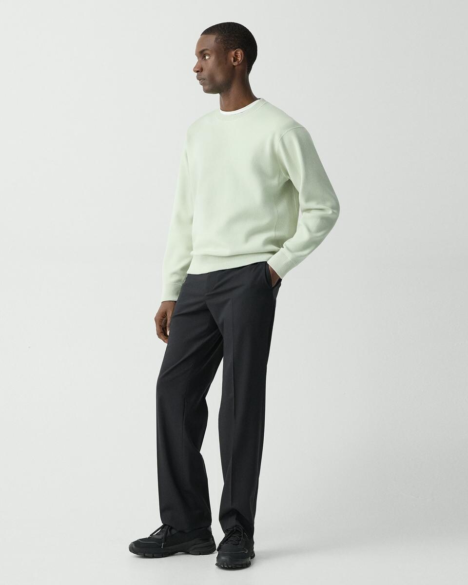 Straight-Leg Pant in Stretch Wool