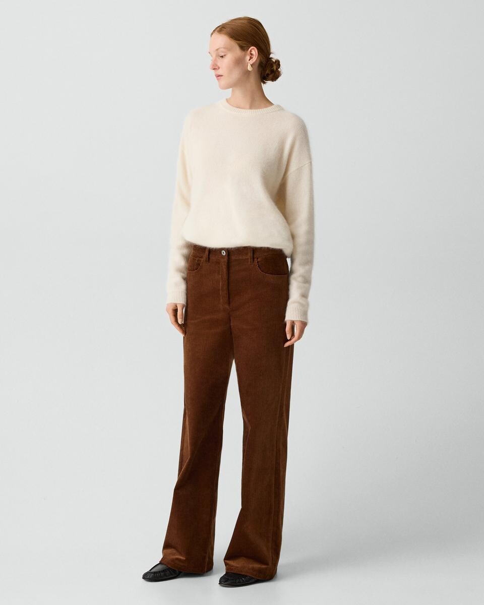 Straight-Leg Five Pocket Pant in Corduroy
