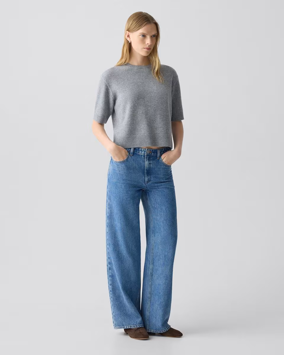 Straight-Leg Five-Pocket Pant in Relaxed Denim