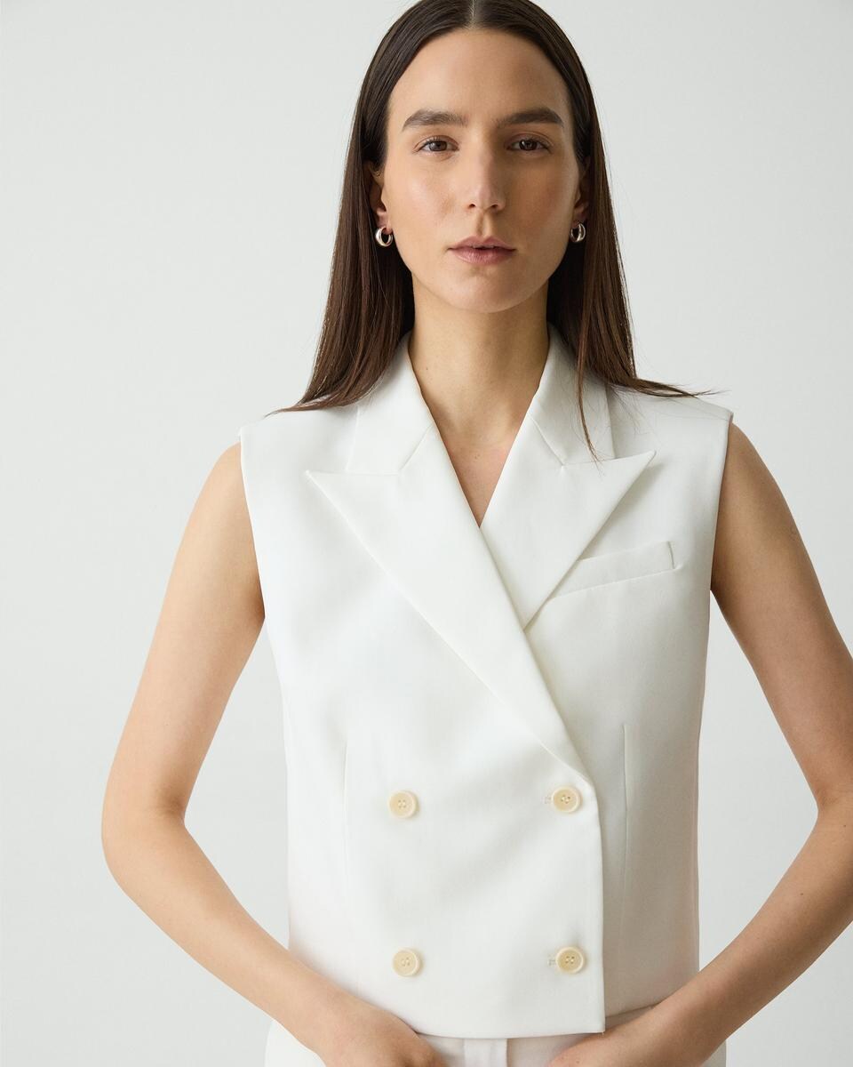 Double-Breasted Vest in City Twill