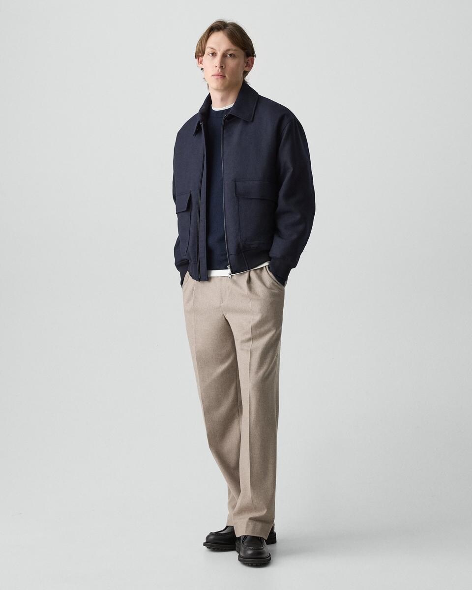 Modern Aviator Jacket in Dapper Wool