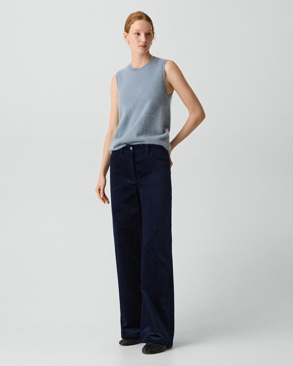 Straight-Leg Five Pocket Pant in Corduroy