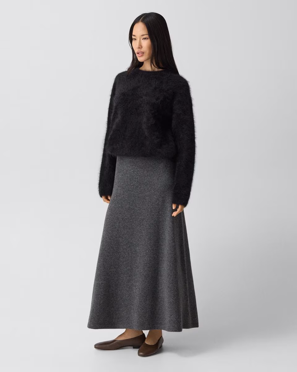 Knit Pull-On Skirt in Astor Wool