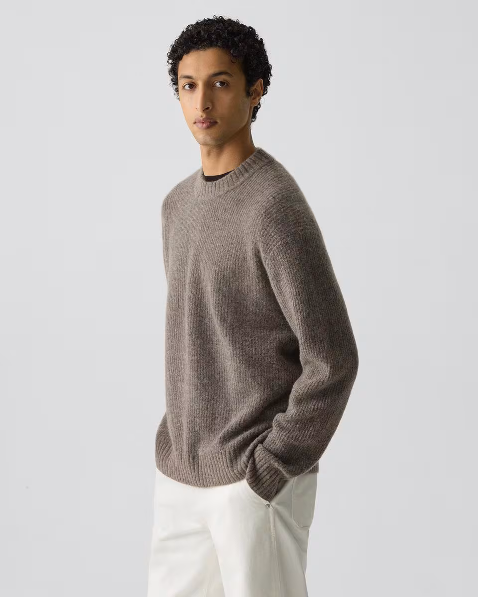 Relaxed Crewneck Sweater in Astor Wool