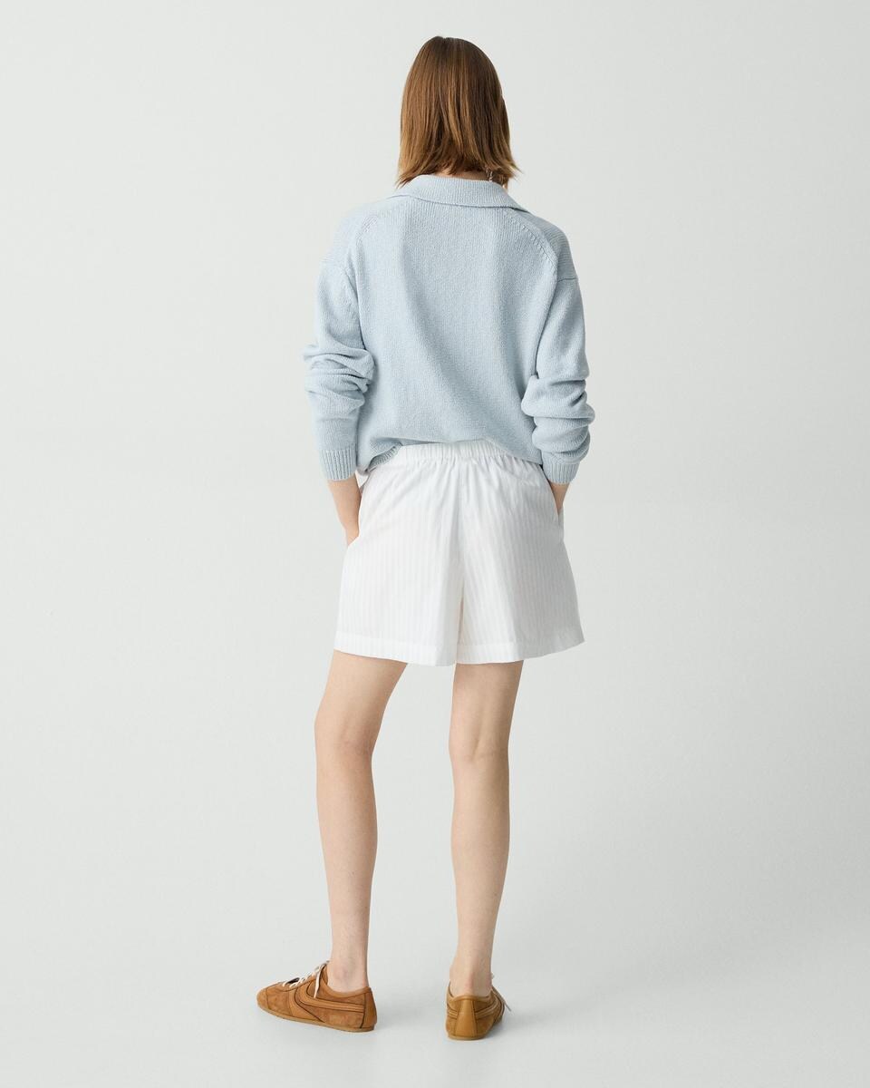 Boxer Short in Linear Cotton