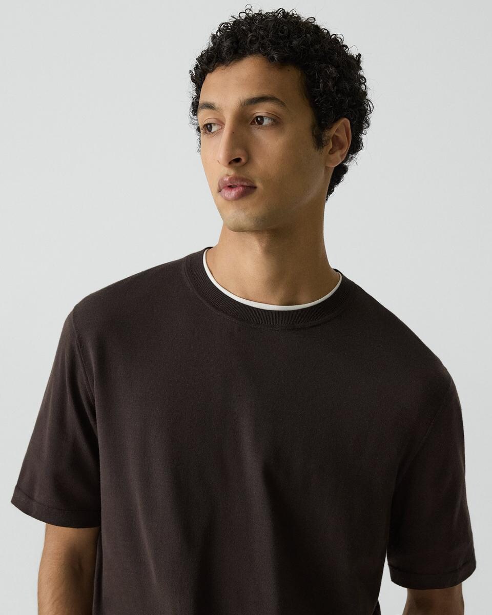 Relaxed Sweater Tee in Regal Wool