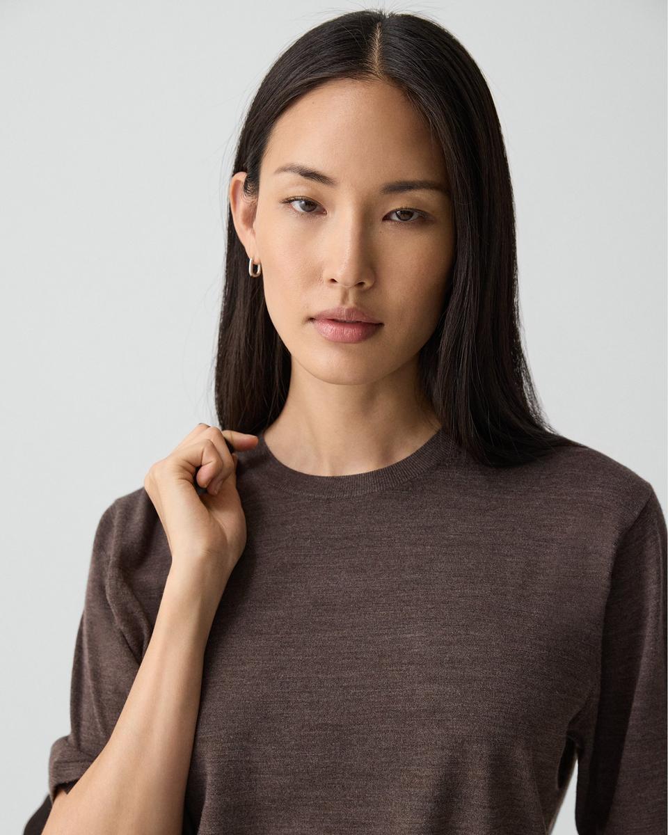 Boyfriend Tee in Regal Wool