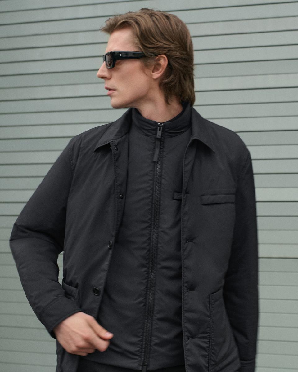 Zip-Up Vest in Motion Nylon