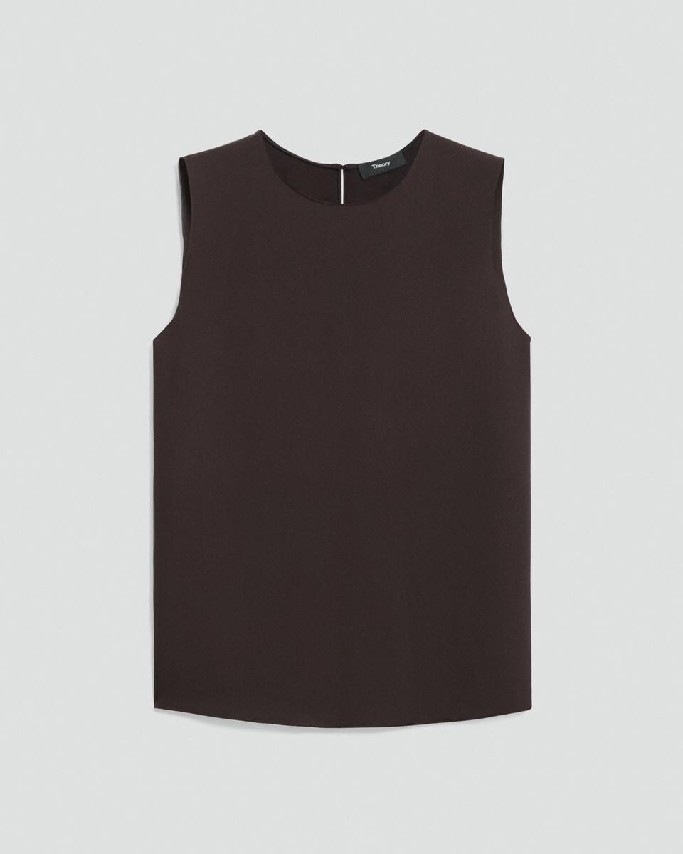 Shell Top in Silk Georgette