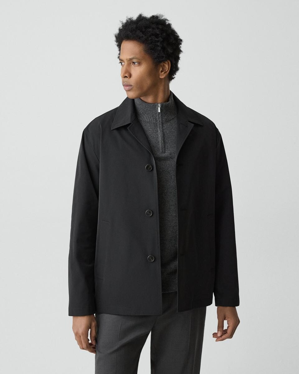 Shirt Collar Jacket in Foundation Twill