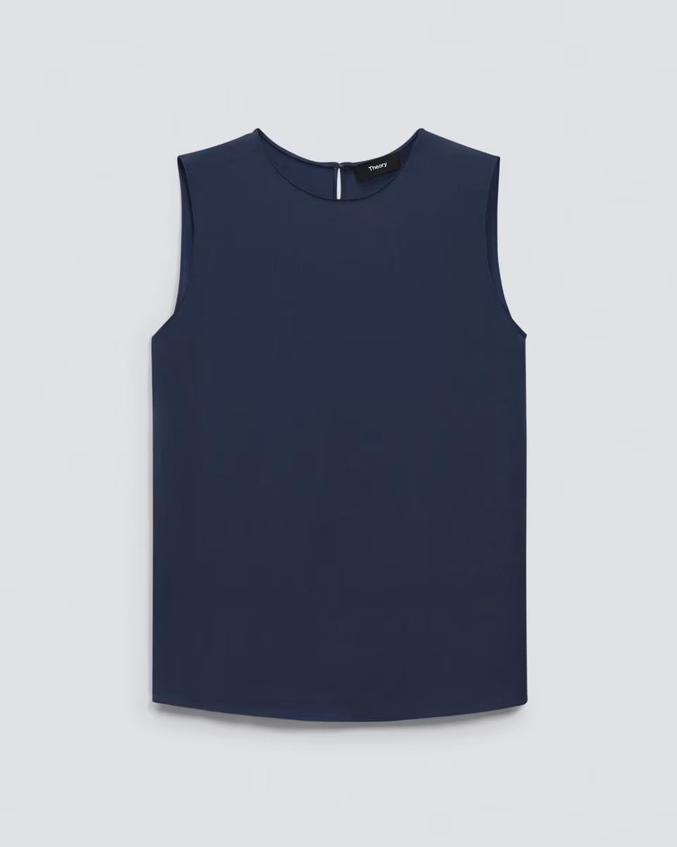 Shell Top in Silk Georgette