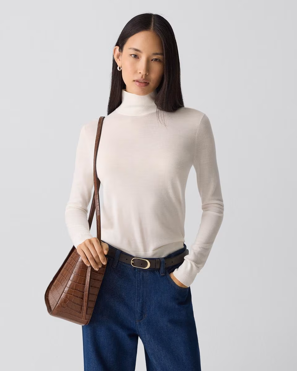 Turtleneck Sweater in Regal Wool