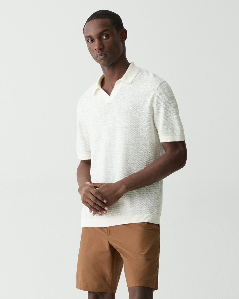 Brenan Polo Shirt in Pacific Linen