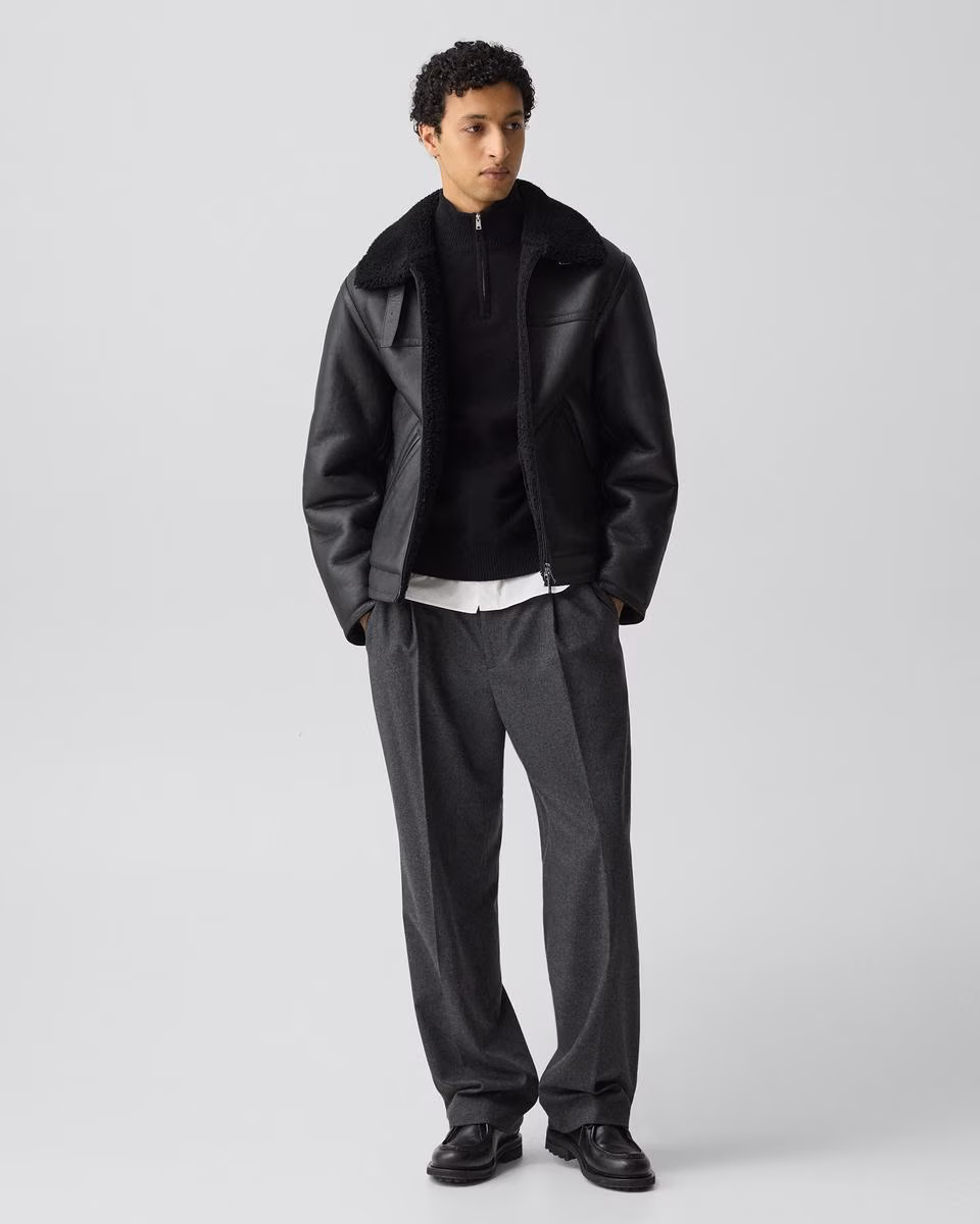 Aviator Jacket in Shearling