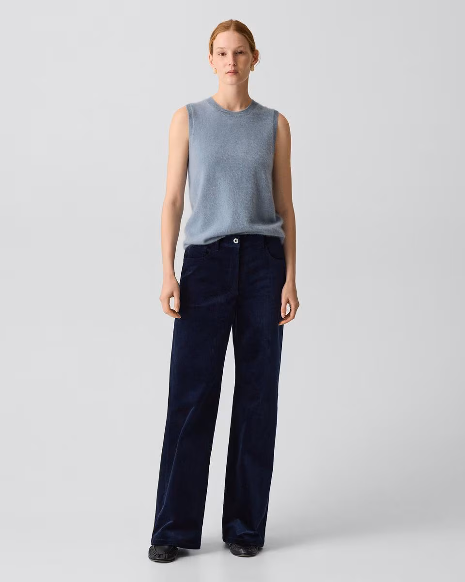 Straight-Leg Five Pocket Pant in Corduroy