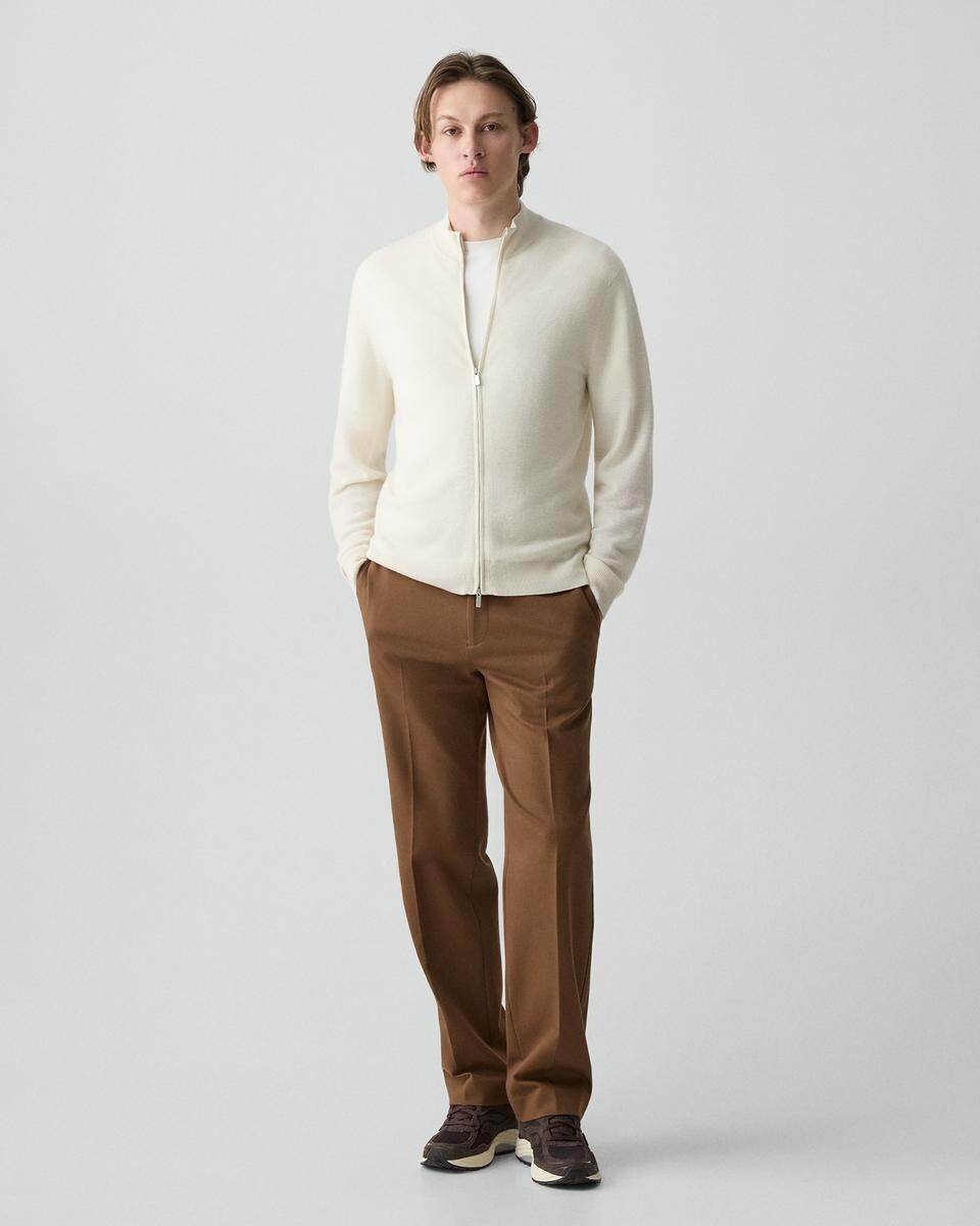 Full-Zip Cardigan in Cashmere