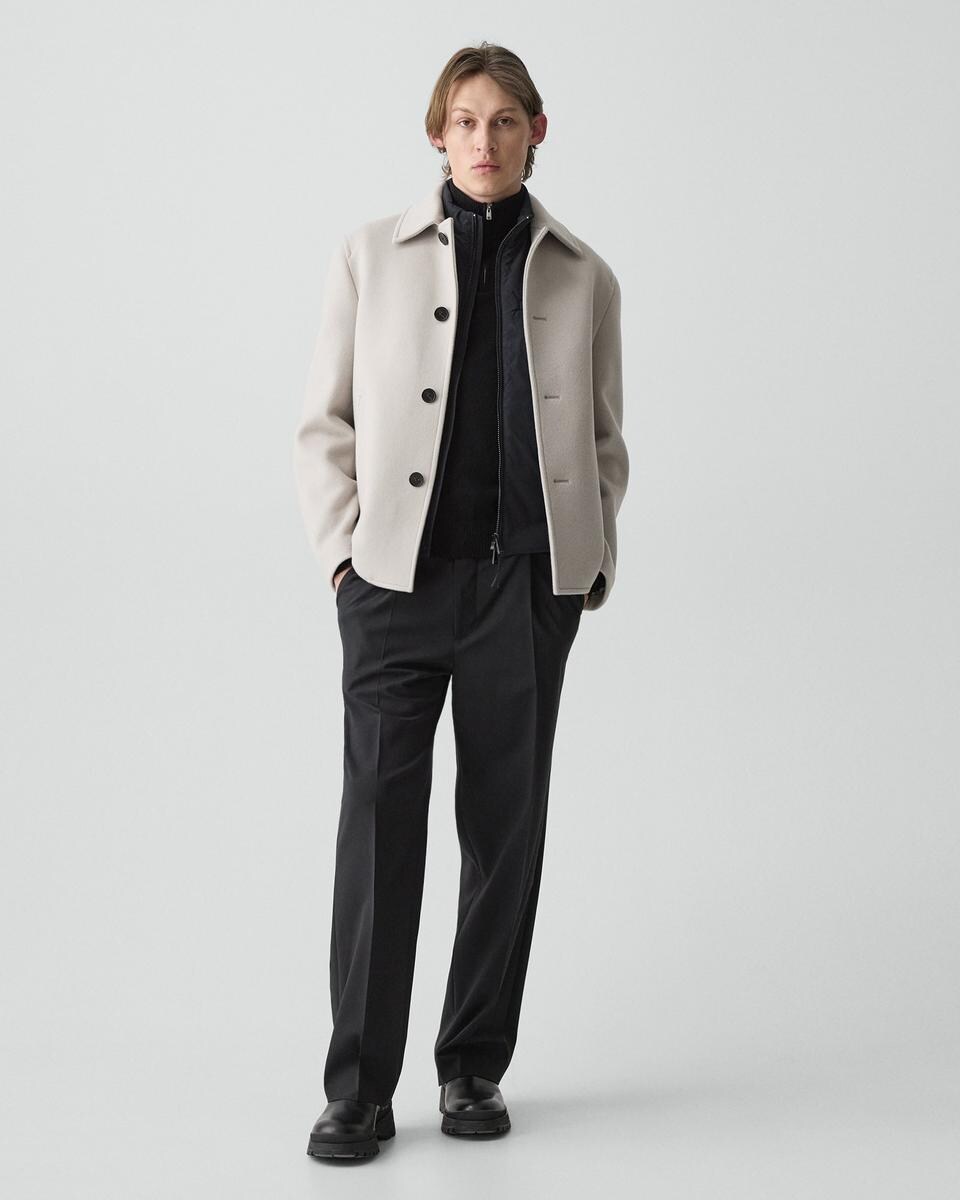 Peacoat in Plush Melton