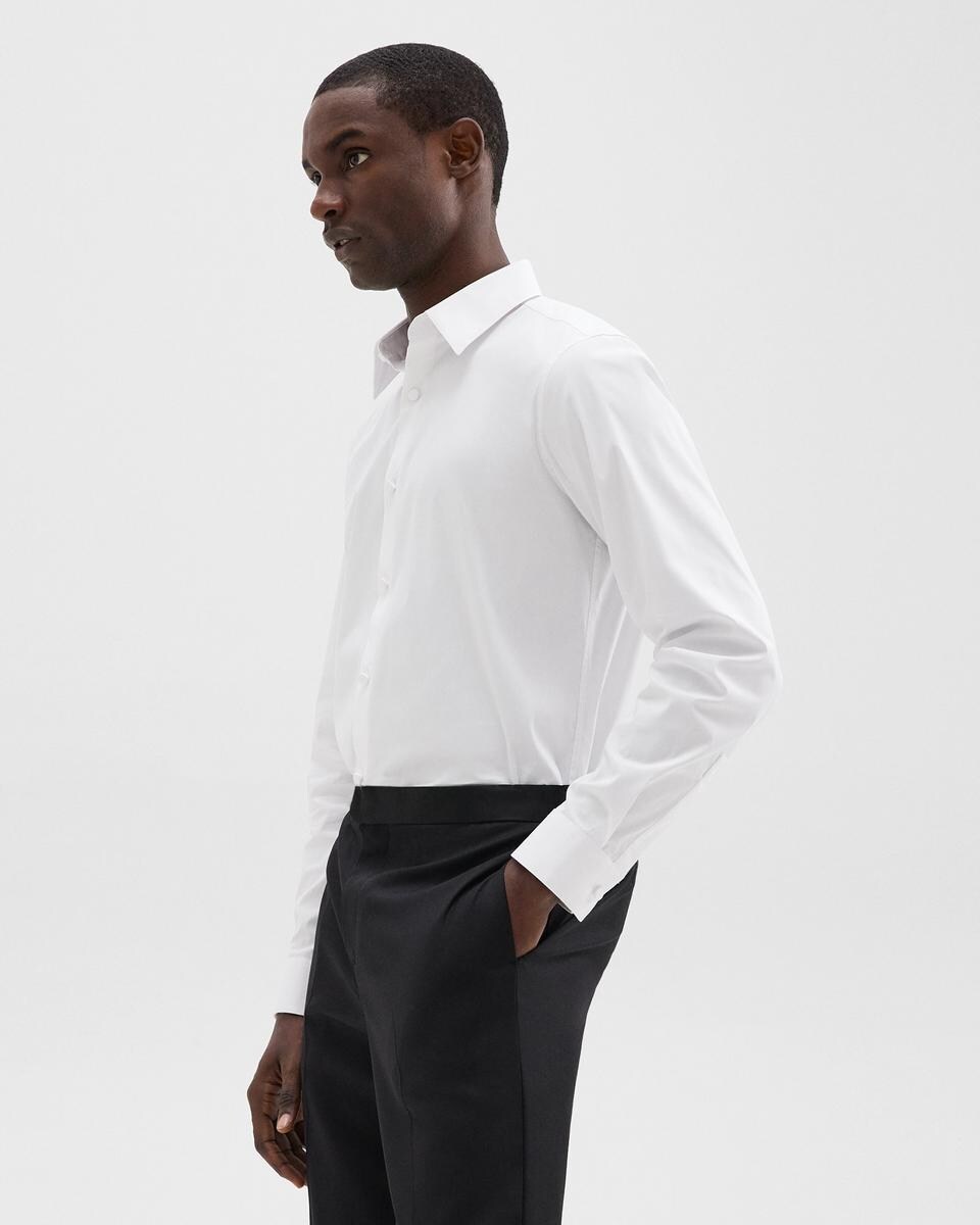 Sylvain Tuxedo Shirt in Stretch Cotton-Blend