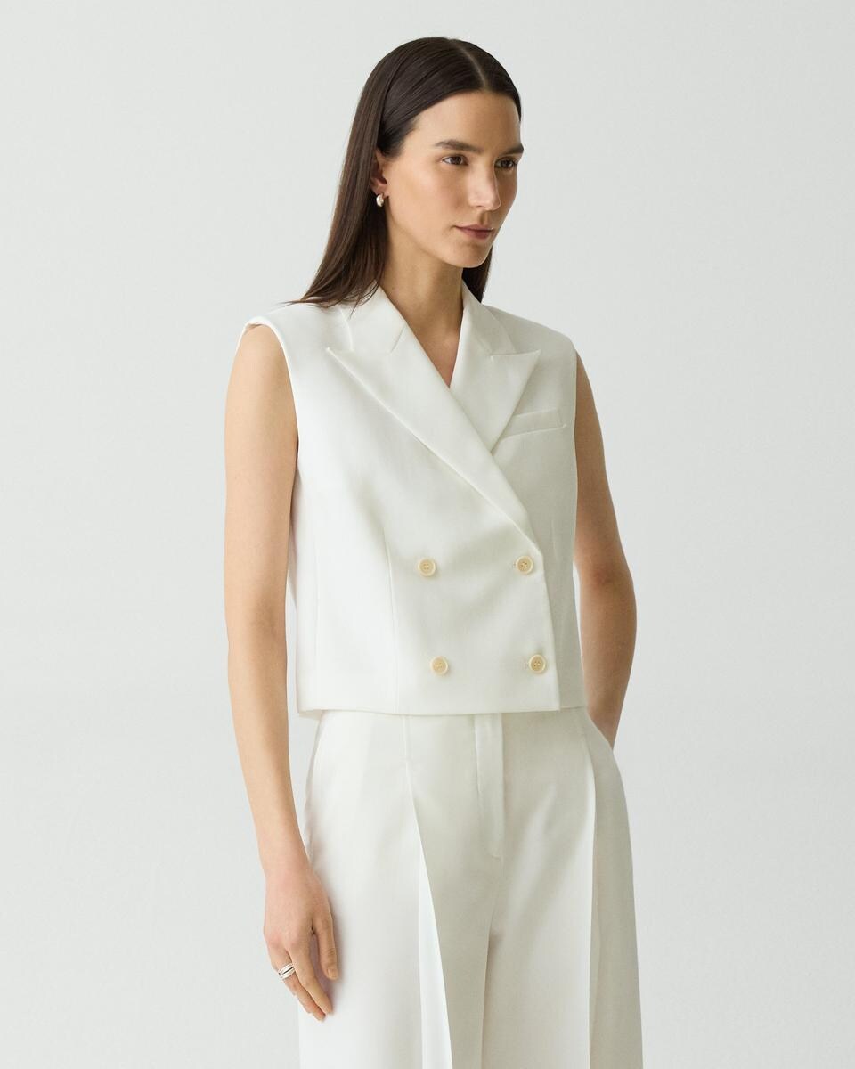 Double-Breasted Vest in City Twill