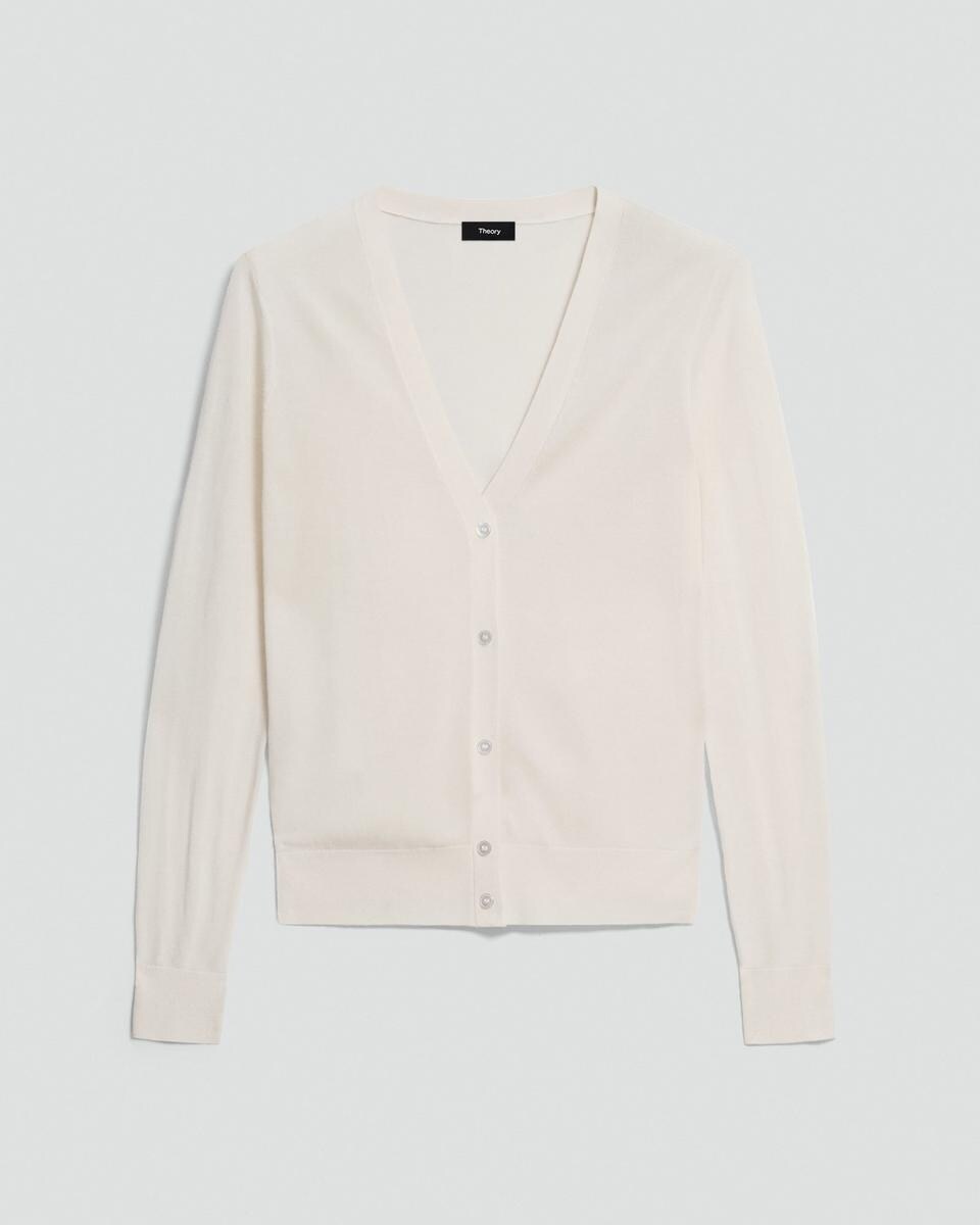 V-Neck Cardigan in Regal Wool