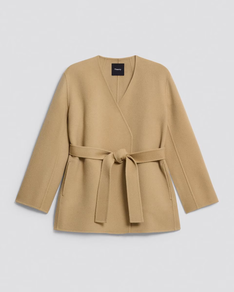 Cardigan Jacket in Double-Face Wool-Cashmere