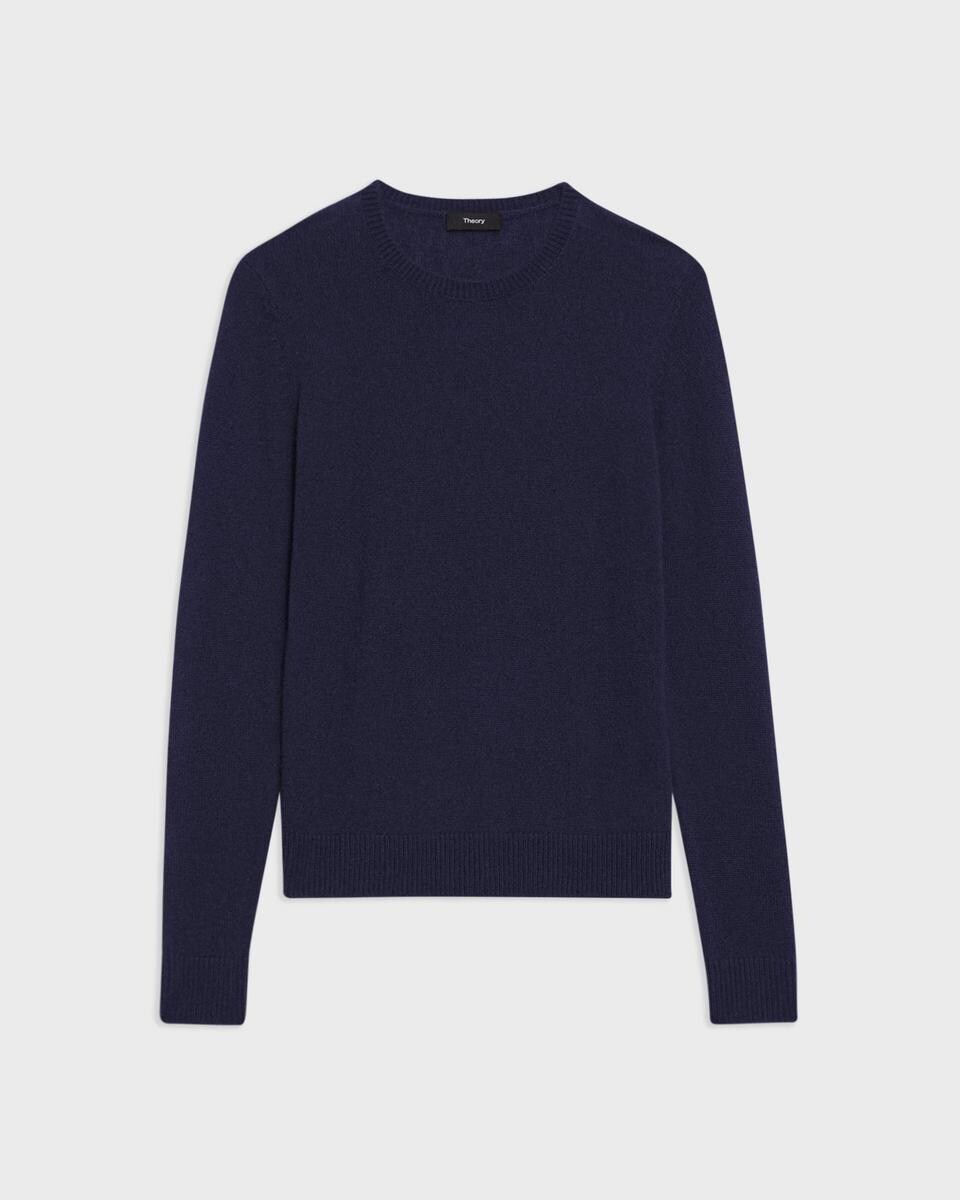 Crewneck Sweater in Feather Cashmere