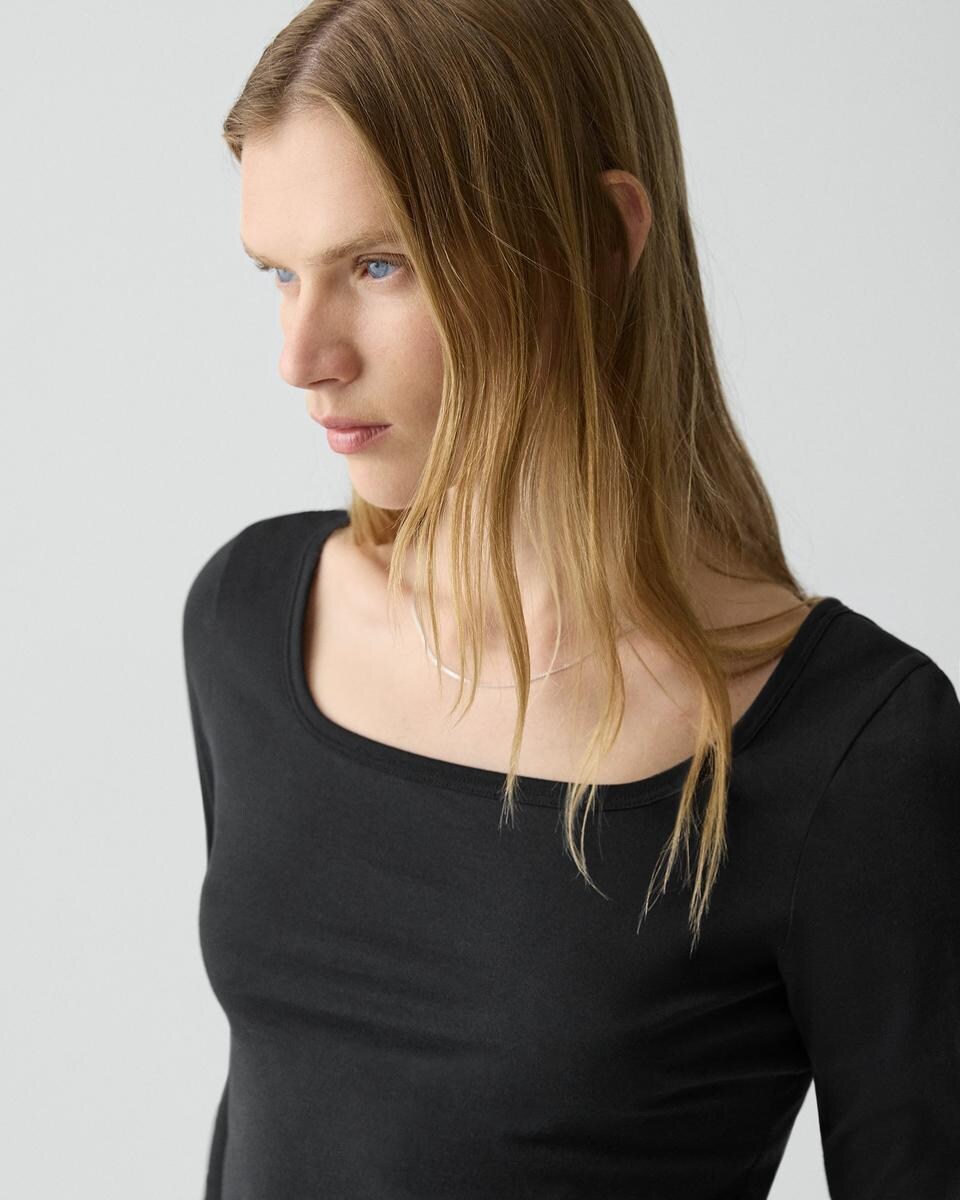 Square Neck Tee in Certified Organic Cotton