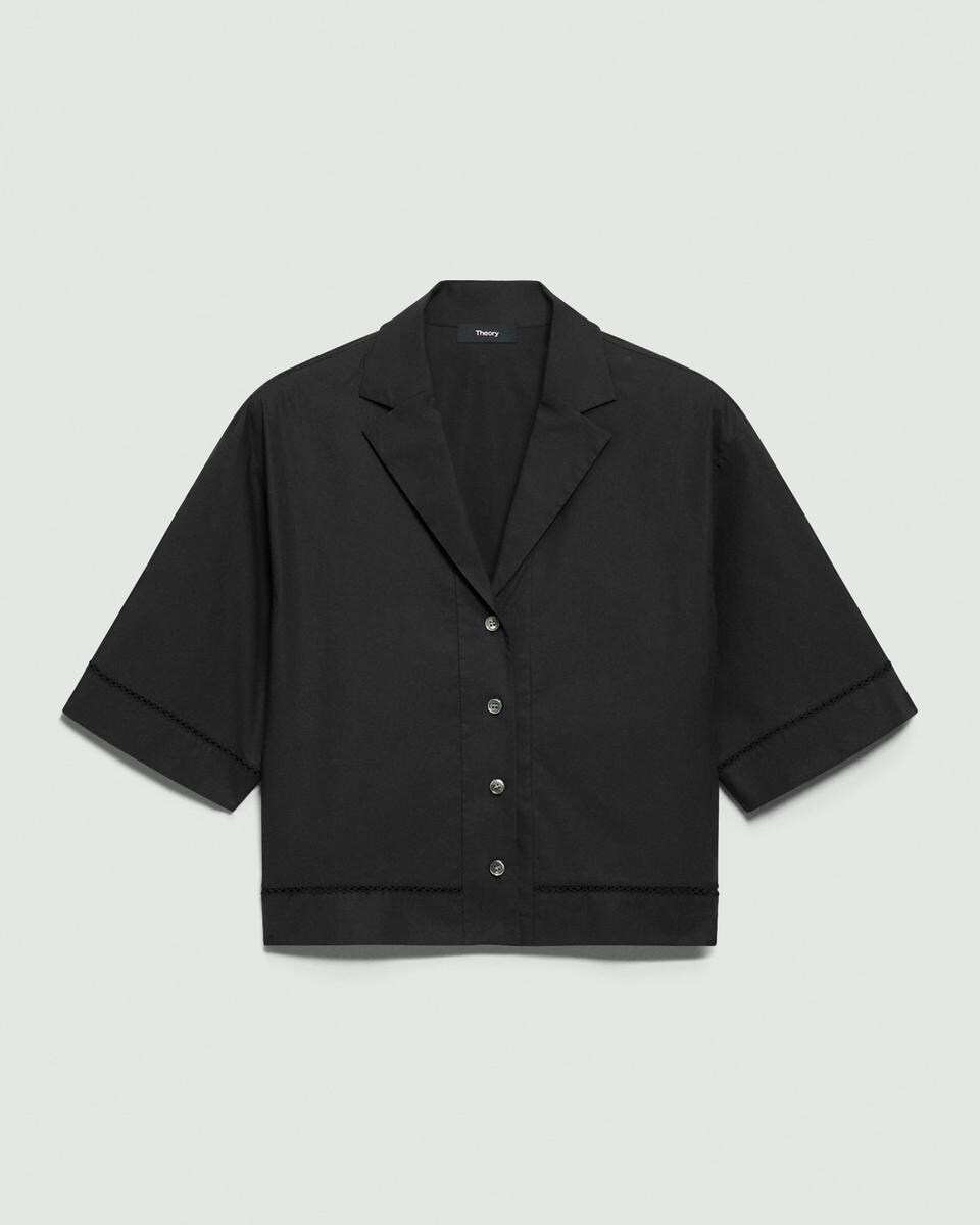 Boxy Camp Shirt in City Poplin