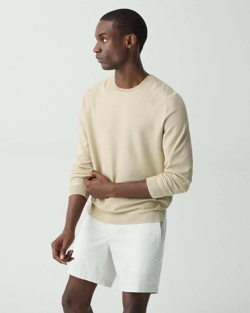 Crewneck Sweatshirt in Silk-Cotton